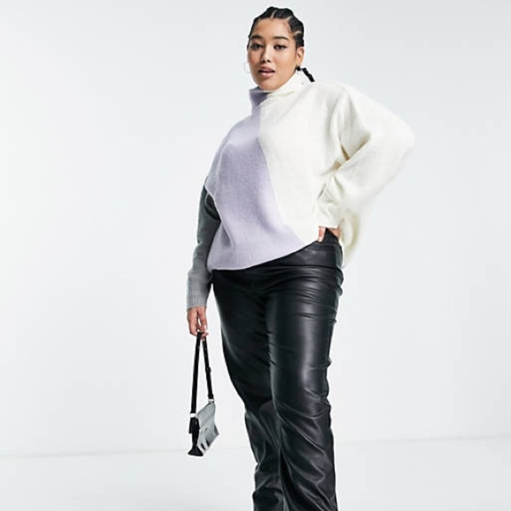 Violet Romance Colorblock Sweater